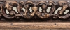 Bois ocre antique baroque ajour� invers� 68X34 mm